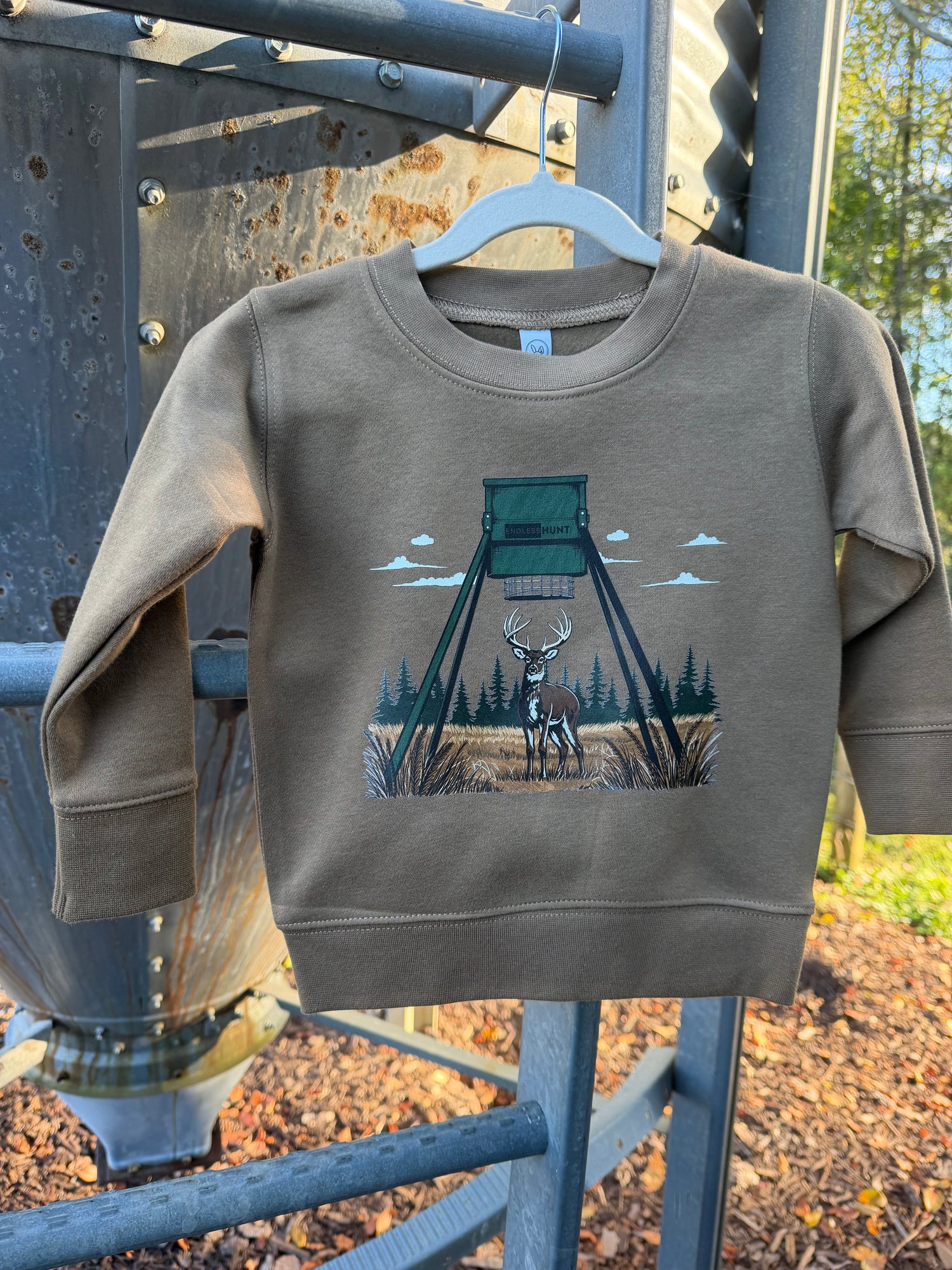 Youth Feeder Buck Crewneck