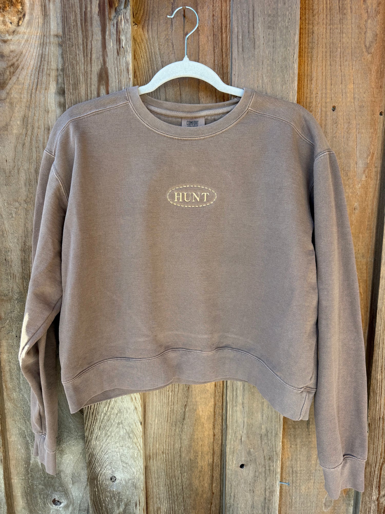 Floral Hunt Crop Crewneck