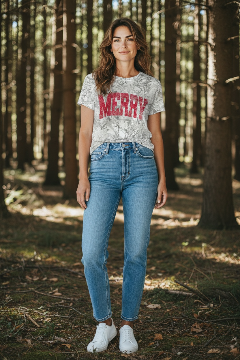Faded Merry Tee