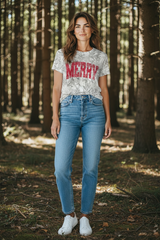 Faded Merry Tee