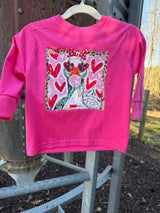 Hot Pink Youth Love Struck Duck Tee