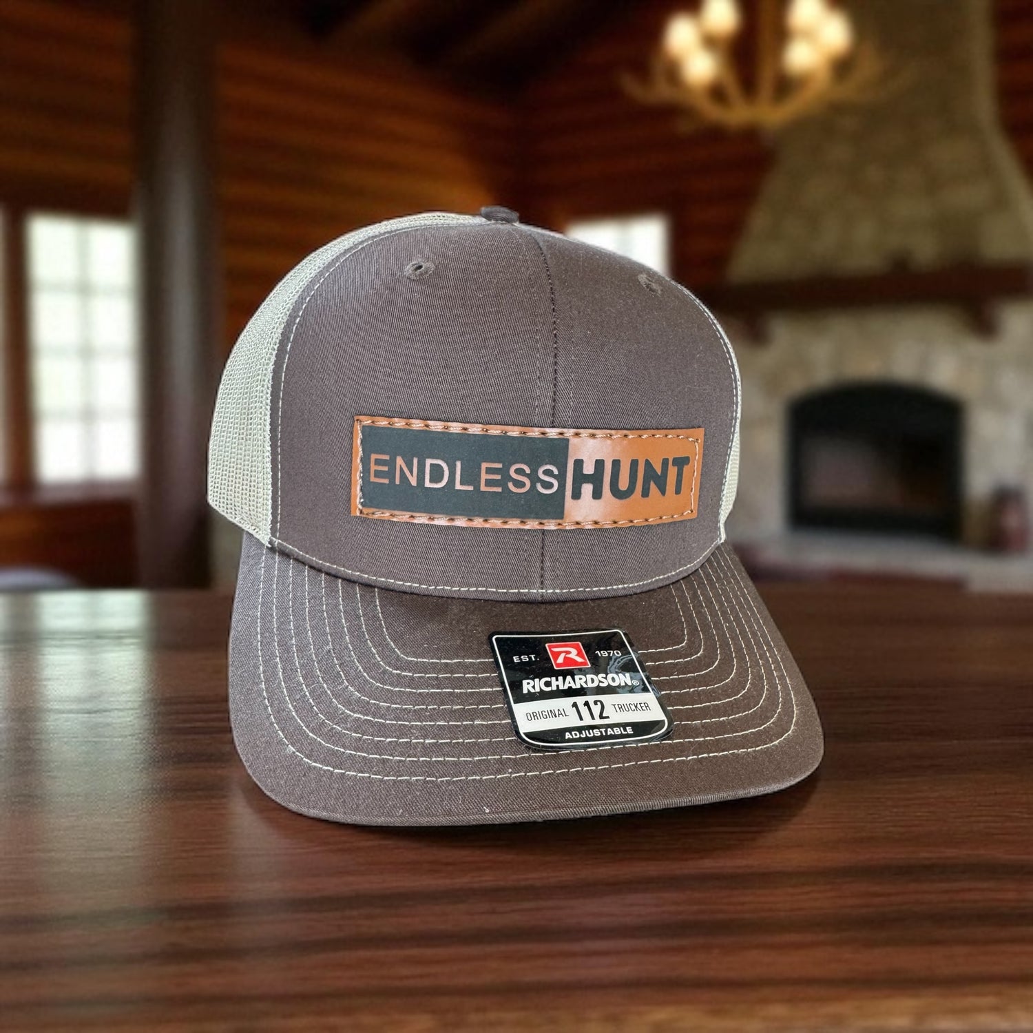 Leather Patch Logo Hat