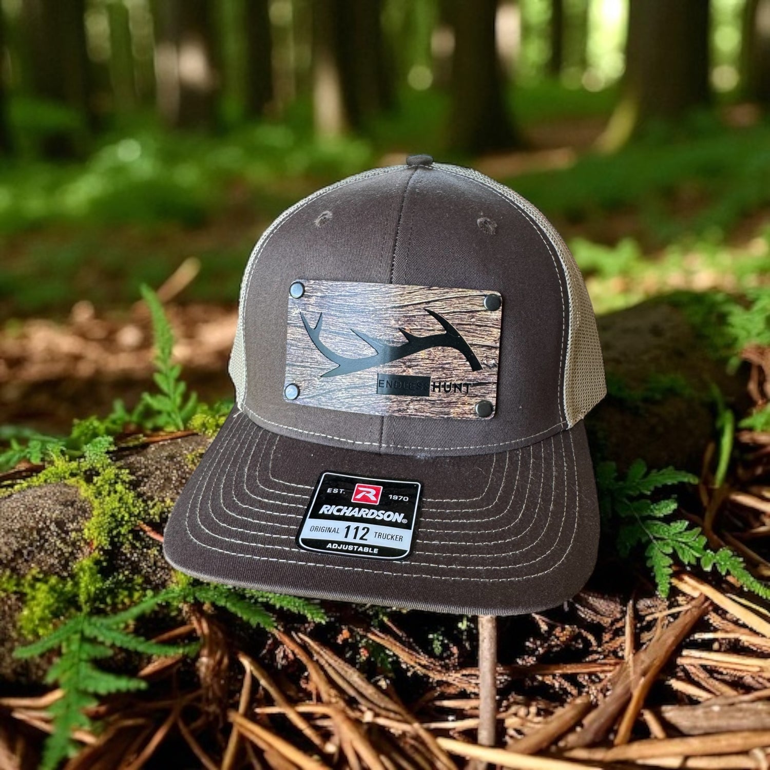 Antler Icon Leather Patch Hat