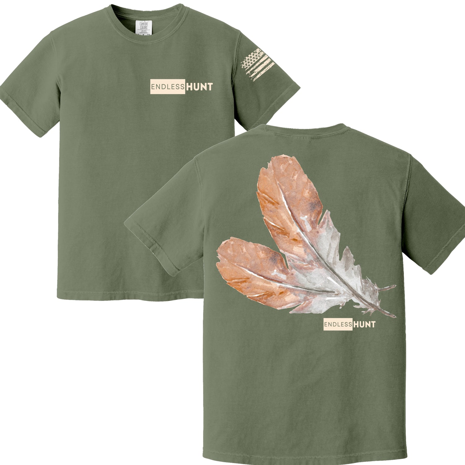 Rustic Feathers Tee