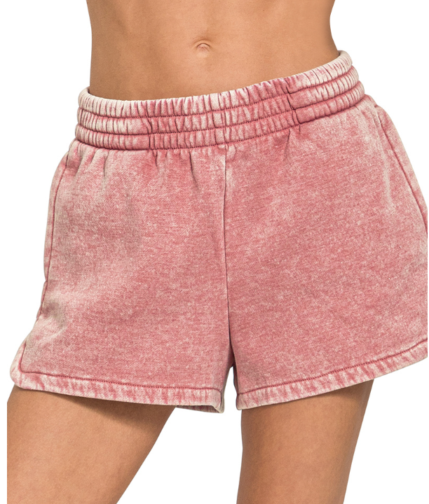 Acid Washed Dolphin Shorts