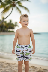 Youth Fish Swim Trunks