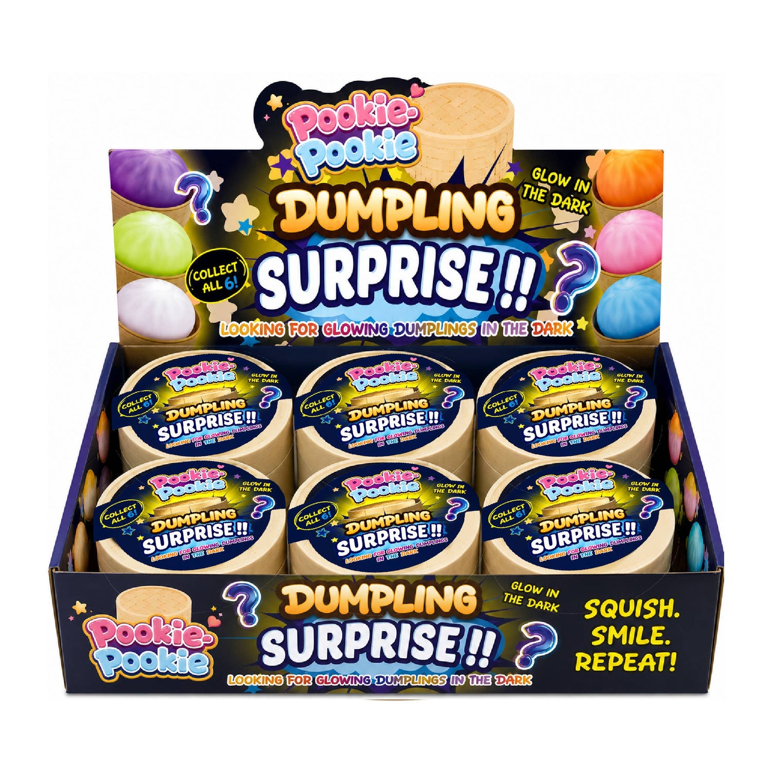 Glow-in-the-Dark Dumpling Squishy Mystery