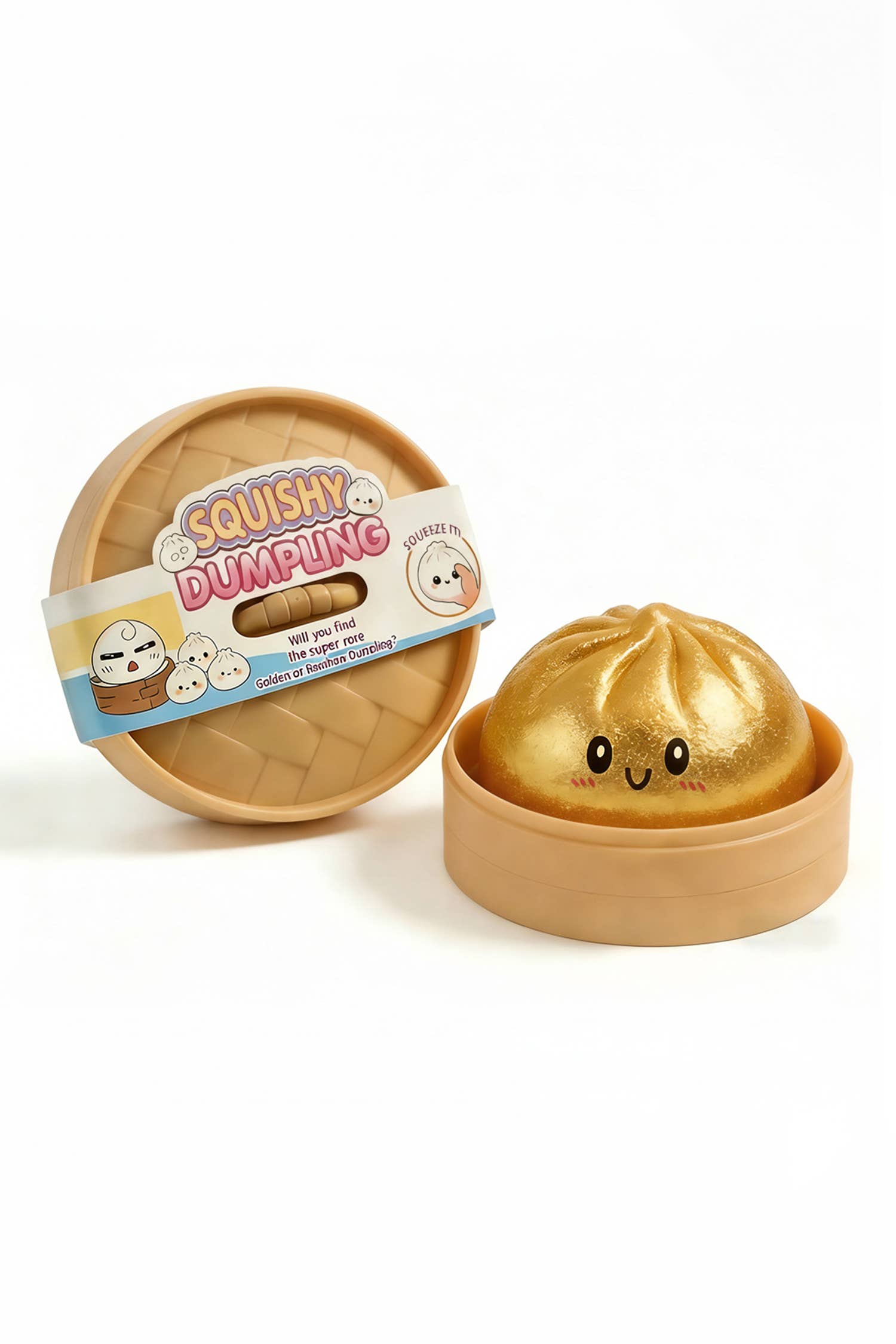 Squishy Dumpling Stress Ball With Steamer