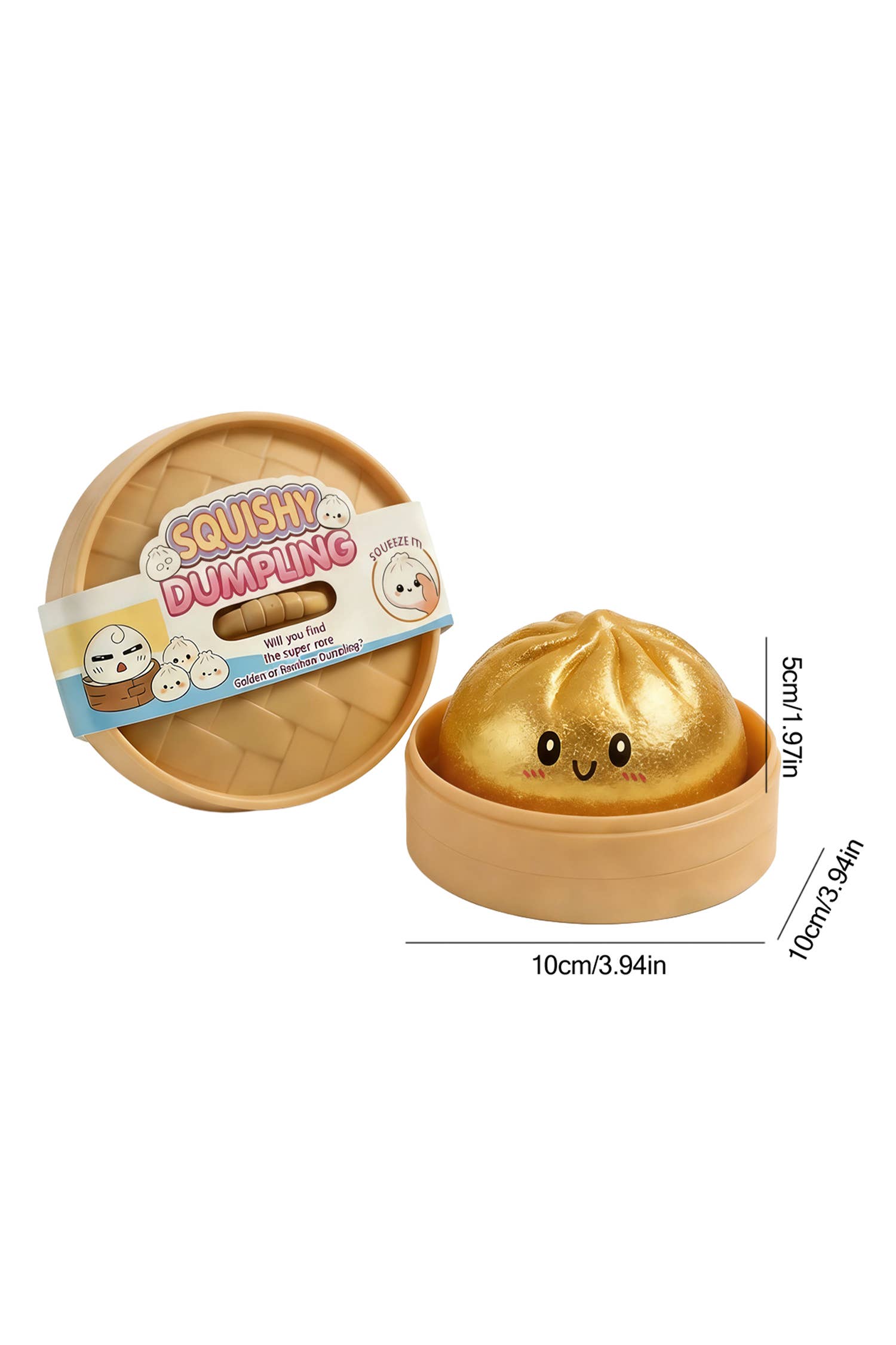 Squishy Dumpling Stress Ball With Steamer